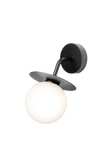 Liila Wall Outdoor outdoor light, black / opal • NUURA