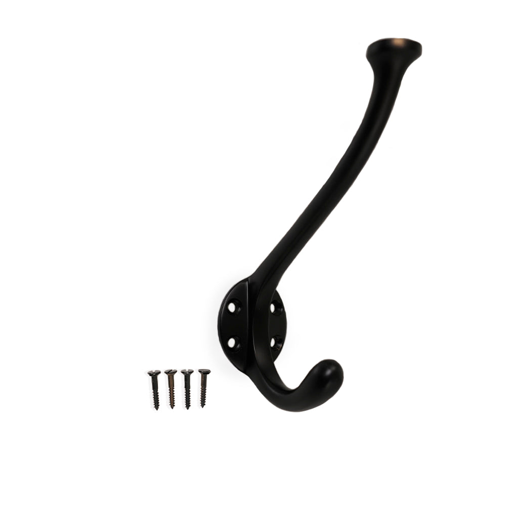 Lund • Single hat hook, black, 120 mm - Copenhagenhomedesign
