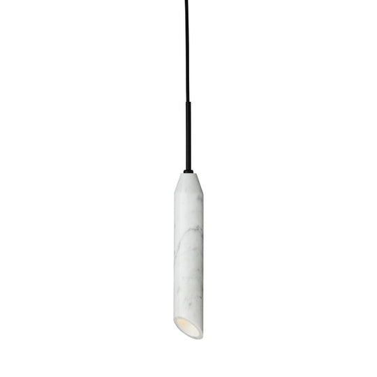 Marble Art pendant light, white Carrara • Design by Us