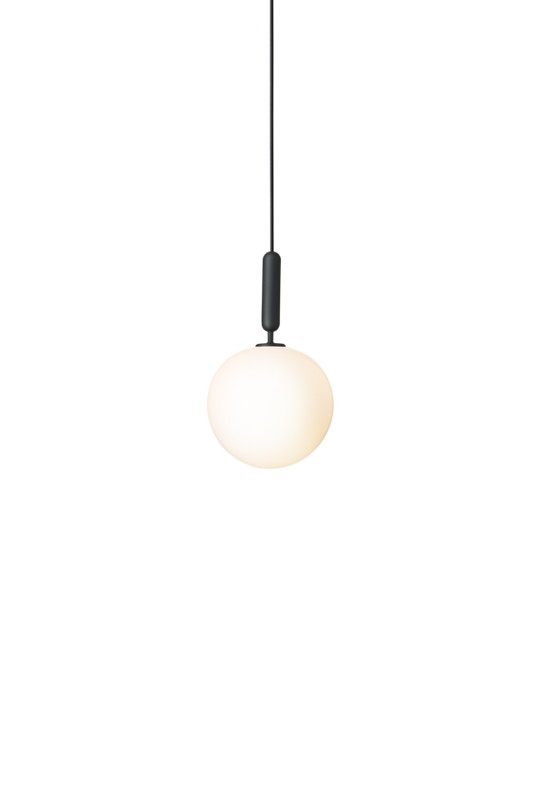 Miira 1 Large pendant light, rock grey / opal • NUURA