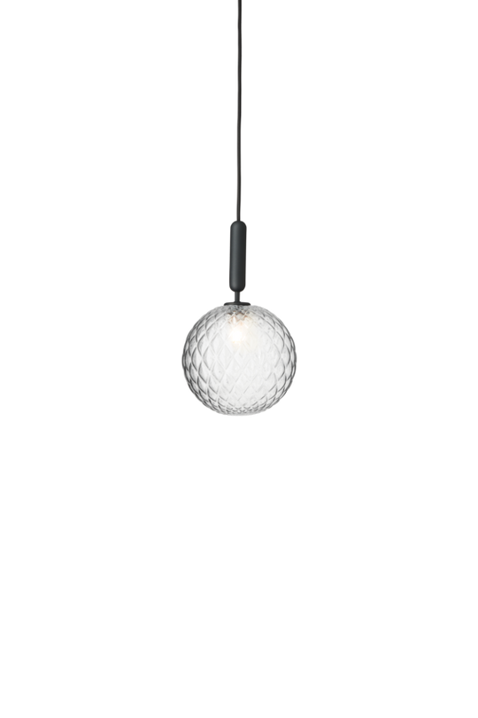 Miira 1 Large pendant light, rock grey / optic clear • NUURA