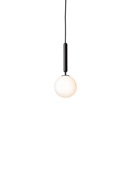 Miira 1 pendant light, rock grey / opal • NUURA
