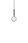 Miira 1 pendant light, rock grey / optic clear • NUURA