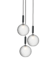 Miira 3 Large pendant light, rock grey / optic clear • NUURA
