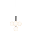 Miira 4 pendant light, rock grey / opal • NUURA