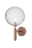 Miira Wall Outdoor outdoor light, dark bronze / optic clear • NUURA