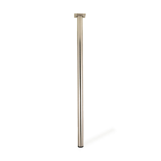 Multi furniture legs Ø30 mm in brushed steel – set of 4