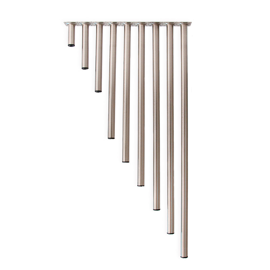 Multi ben i børstet stål i Ø30 mm. (1 sæt = 4 stk.) - Copenhagenhomedesign