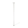 Multi furniture legs Ø30 mm in steel with a white finish – set of 4