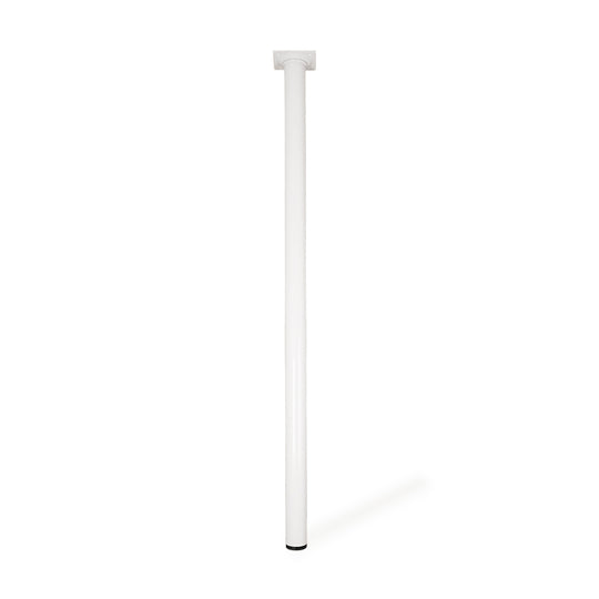 Multi furniture legs Ø30 mm in steel with a white finish – set of 4