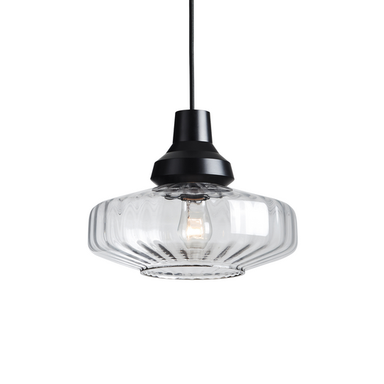 New Wave Optic pendant light, clear • Design by Us