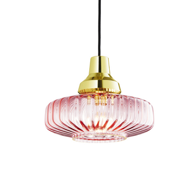New Wave Optic pendant light, rose • Design by Us