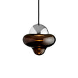Nutty Brown pendant light, brown/chrome • Design by Us