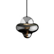 Nutty Smoke pendant light, smoked/chrome • Design by Us