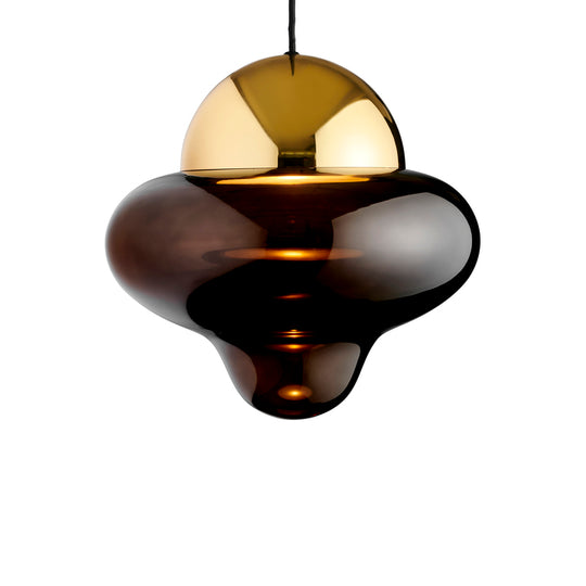 Nutty XL Brown pendant light, brown/gold • Design by Us