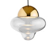Nutty XL Clear pendant light, clear/gold • Design by Us
