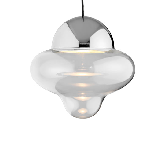 Nutty XL Clear pendant light, clear/chrome • Design by Us