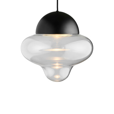 Nutty XL Clear pendant light, clear/black • Design by Us
