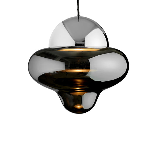 Nutty XL Smoke pendant light, smoked/chrome • Design by Us