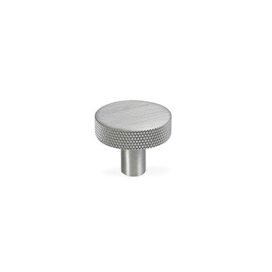 Østerbro diamond-cut cabinet knob in stainless steel look