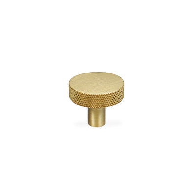 Østerbro diamond-cut cabinet knob in brushed brass with lacquer • Chr. Jørgensen