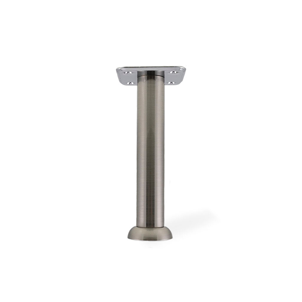 Sokkelben i børstet stål i 150 mm. (1 sæt = 4 stk.) - Copenhagenhomedesign
