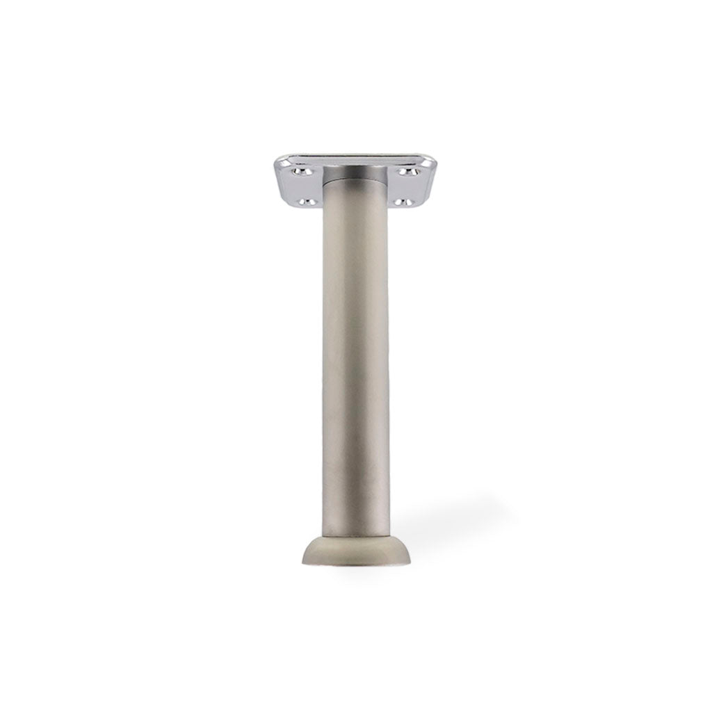 Sokkelben i stål i mat forniklet 150 mm. (1 sæt = 4 stk.) - Copenhagenhomedesign