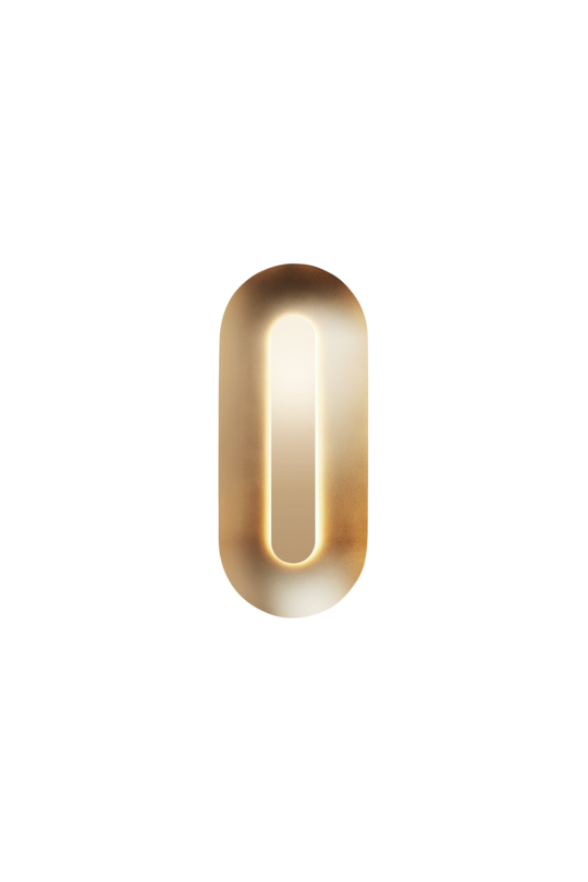 Sasi Large wall light, brass • NUURA