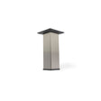 Square furniture legs in brushed steel, 120 mm – set of 4