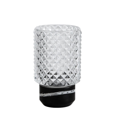 Sons of Marble Hurricane tealight holder, black/clear • Design by Us