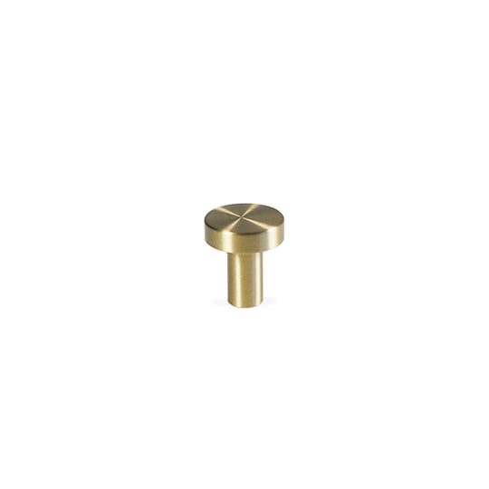 Vesterbro cabinet knob, lacquered brushed brass, Ø22 mm