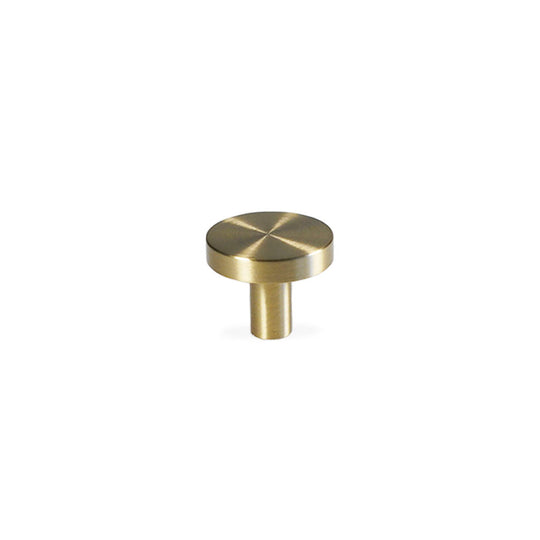 Vesterbro cabinet knob, lacquered brushed brass, Ø30 mm
