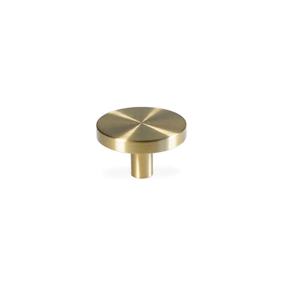 Vesterbro cabinet knob, lacquered brushed brass, Ø40 mm • Chr. Jørgensen