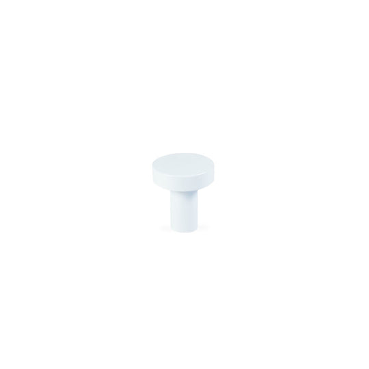 Vesterbro cabinet knob, matt white, Ø22 mm