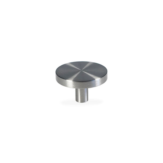 Vesterbro cabinet knob, stainless steel look, Ø40 mm