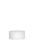 Rustic pillar candle, 15 × 7 cm – WHITE • Cozy living