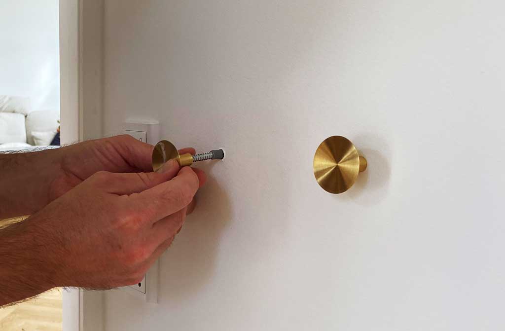 Vægmonteringskit til knopper (5 sæt) - Copenhagenhomedesign